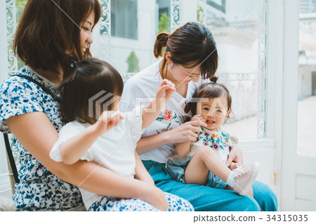 媽媽的朋友 父母和小孩 親子 34315035