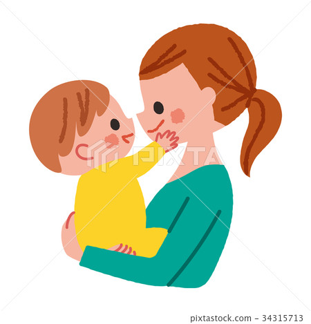 Baby hug illustration - Stock Illustration [34315713] - PIXTA