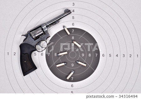old gun with bullet old gun with bullet 34316494