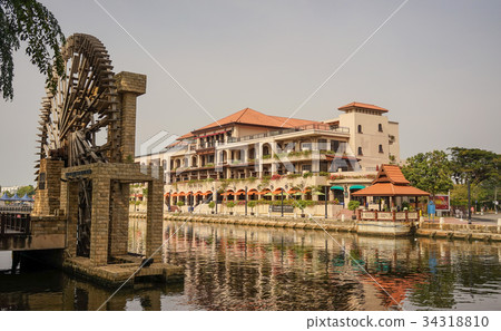 Street in Malacca (Melaka), Malaysia 34318810