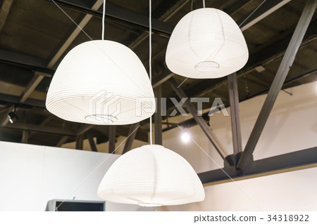 Chinese paper lanterns adorn of the house Chinese paper lanterns adorn of the house 34318922