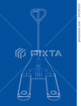 Hand pallet truck. Vector - Stock Illustration [34320155] - PIXTA