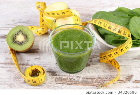 Ingredients, cocktail from spinach and centimeter Ingredients, cocktail from spinach and centimeter 34320596