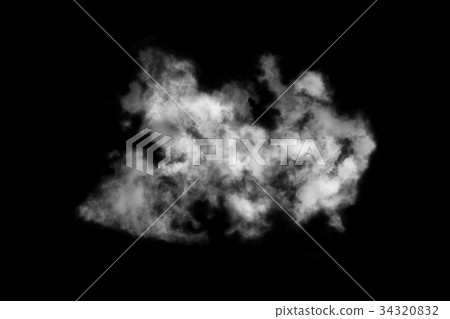 Textured cloud,Abstract black,isolated on black Textured cloud,Abstract black,isolated on black 34320832