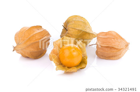cape gooseberry on white background. physalis 34321491
