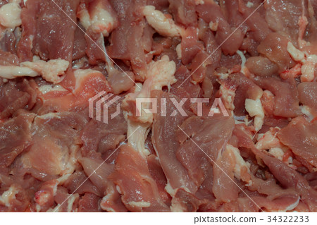 Raw red beef slice for Shabu and Sukiyaki 34322233