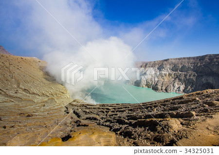 The Ijen volcano complex of East Java, Indonesia  34325031