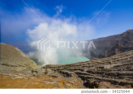 The Ijen volcano complex of East Java, Indonesia  34325044