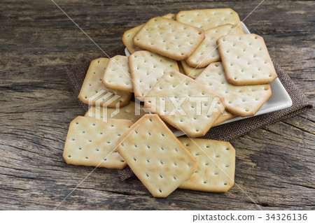 cracker on old wooden surface background cracker on old wooden surface background 34326136