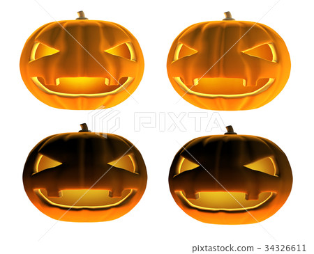 Download Jack O Lantern 3d Illustration Stock Illustration 34326611 Pixta