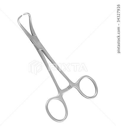 surgical clip isolated 34327916