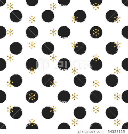 Glitter gold polka dot Christmas New Year seamless Glitter gold polka dot Christmas New Year seamless 34328135