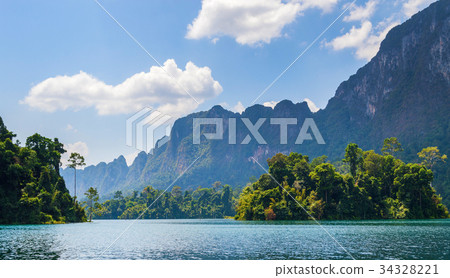 Beautiful mountains lake 34328221