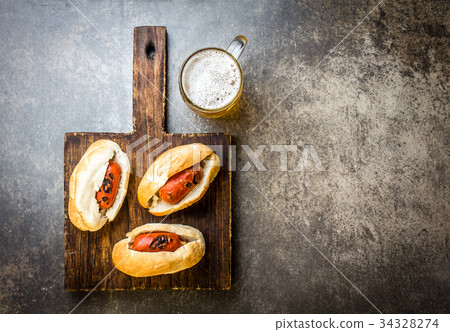 Choripan. Latin American Argentine and chilean 34328274