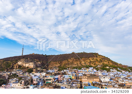 Bundi cityscape, travel destination in Rajasthan 34329209