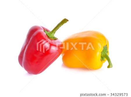 Sweet pepper on a white background Sweet pepper on a white background 34329573