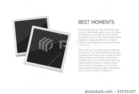 Collect moments. Vector Set polaroid photos Collect moments. Vector Set polaroid photos 34330197