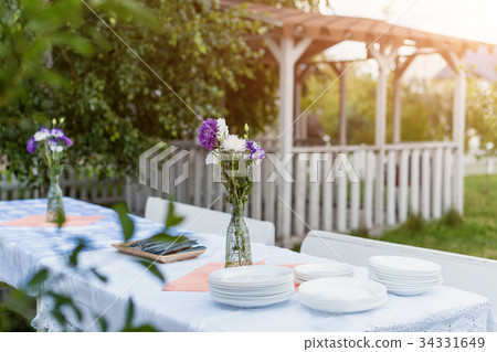 Table Setting Food Celebration Party Concept Table Setting Food Celebration Party Concept 34331649