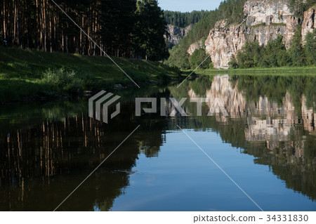 rocky landscape on the river Ai rocky landscape on the river Ai 34331830