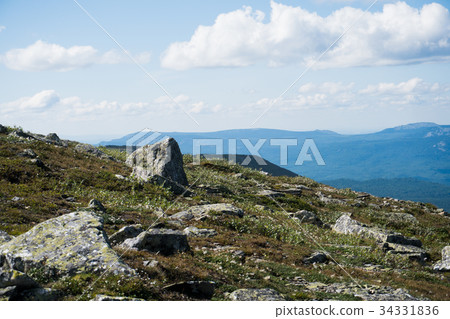 Mountain landscape in the vicinity of Mount Iremel 34331836