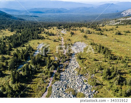 Mountain landscape in the vicinity of Mount Iremel 34331912