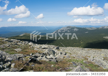Mountain landscape in the vicinity of Mount Iremel Mountain landscape in the vicinity of Mount Iremel 34331950