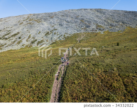 Mountain landscape in the vicinity of Mount Iremel 34332022