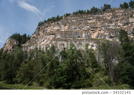 rocky landscape on the river Ai 34332145