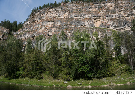 rocky landscape on the river Ai 34332159