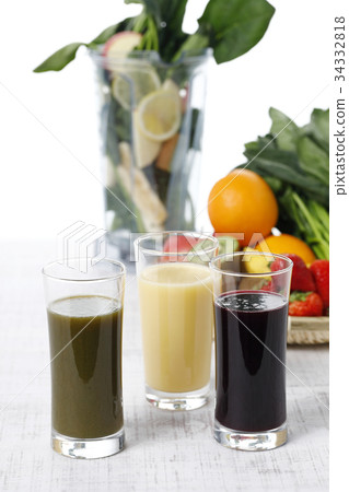 冰沙Acai果汁綠色冰沙蔬菜汁 冰沙Acai果汁綠色冰沙蔬菜汁 34332818