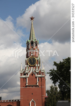 Spasskaya Tower. Kremlin. Moscow. Russia Spasskaya Tower. Kremlin. Moscow. Russia 34333527