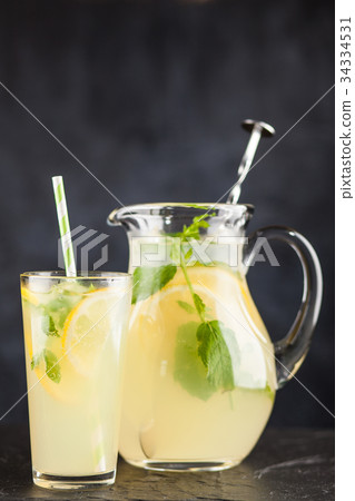 Jar of lemonade 34334531