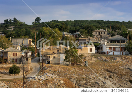 Traditional houses in Kastro village, Greece Traditional houses in Kastro village, Greece 34334631