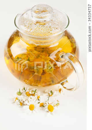 Cup of chamomile tea Cup of chamomile tea 34334757
