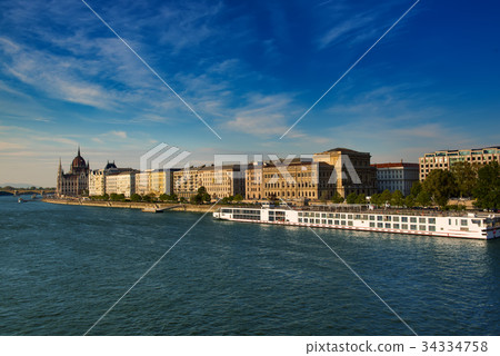 Budapest embankment, Hungary Budapest embankment, Hungary 34334758