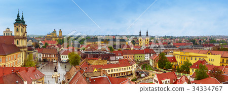 Eger city panorama 34334767