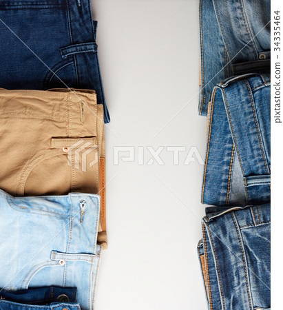 Vertical frame of jeans boarder Vertical frame of jeans boarder 34335464