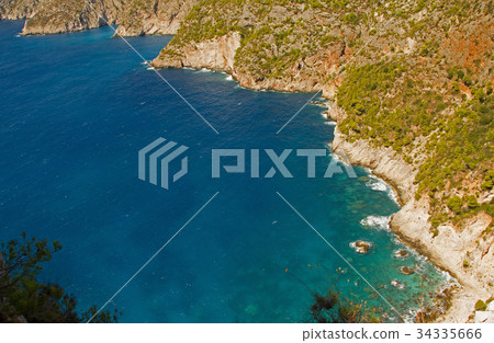 Aerial landscape of mediterranean sea Aerial landscape of mediterranean sea 34335666