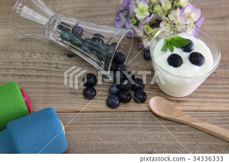 藍莓虹膜酸奶 34336333