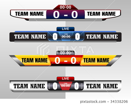 Scoreboard Digital Screeen Graphic Template Scoreboard Digital Screeen Graphic Template 34338206