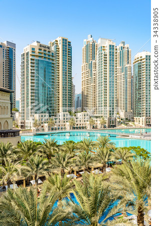 迪拜市中心(阿聯酋,迪拜) 迪拜市中心(阿聯酋,迪拜) 34338905