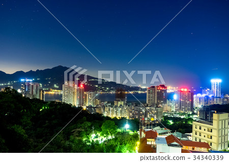 台北河邊夜景 34340339