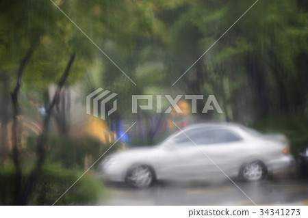 Water droplets, cars Water droplets, cars 34341273