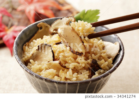 Matsutake mushroom rice Matsutake mushroom rice 34341274