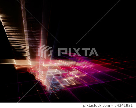 Abstract red and black background. 34341981