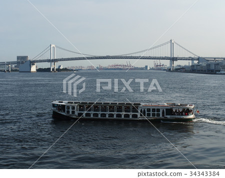Rainbow Bridge and Water Bus Rainbow Bridge and Water Bus 34343384
