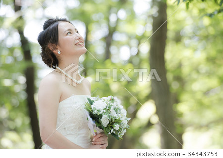 Women's Bridal Image of a Wedding Dress Women's Bridal Image of a Wedding Dress 34343753