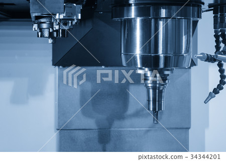 Close up of the CNC spindle Close up of the CNC spindle 34344201