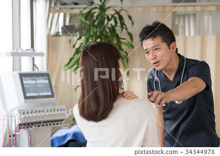 操縱的患者機械手按摩醫療圖像 34344978