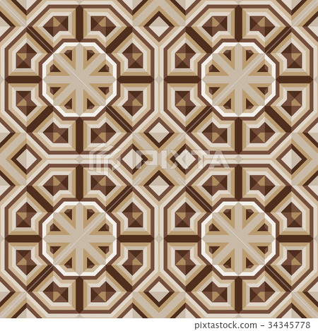 Floor tiles - vector illustration 34345778